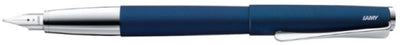 Lamy studio imperialblue vulpen - universele vulpen in elegante volledig metalen behuizing - met propellervormige clip stalen penpunt in lijndikte b - incl. inktpatroon t 10 blauw