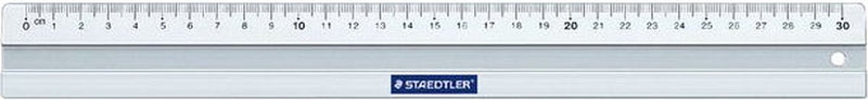 Staedtler - mars 563 - aluminium liniaal - 30 cm - met inktrand