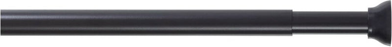 Sealskin - douchegordijnstang - uitschuifbaar - klemstang - 110-185 cm - zwart