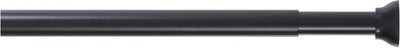Sealskin - douchegordijnstang - uitschuifbaar - klemstang - 155-255 cm - zwart