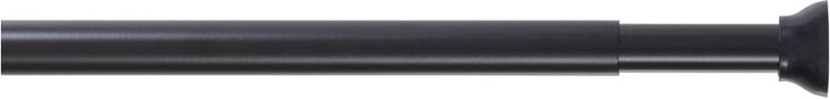 Sealskin - douchegordijnstang - uitschuifbaar - klemstang - 110-185 cm - zwart