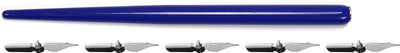 Kangaro kroontjespenhouder - blauw - met 5 kroontjes