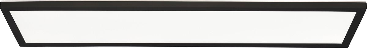 Brilliant milton - plafondlamp badkamer - led 24w - 4000k - ip44 - zwart wit