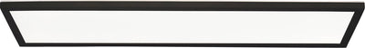 Brilliant milton - plafondlamp badkamer - led 24w - 4000k - ip44 - zwart wit