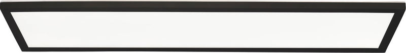 Brilliant milton - plafondlamp badkamer - led 24w - 4000k - ip44 - zwart wit