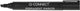 Q-connect permanente marker, 1,2 5 mm, schuine punt, zwart 10 stuks