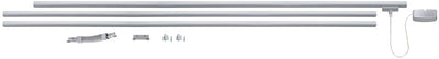 Paulmann urail basisset - 230v - chroom mat - 3x1 m rail + verbindingen + voeding