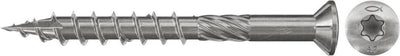 Fischer vlonderschroef 5 x 60 mm - a2 rvs - deeldraad - tx opname - verzonken kop - 150 stuks