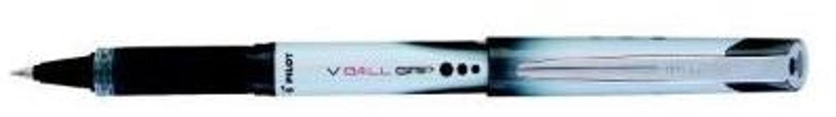 Pilot rollerpen v-ball grip fijn zwart | 12 stuks