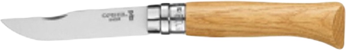 Opinel - zakmes - no. 08 - eiken - rvs
