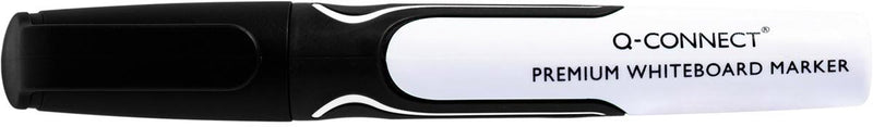 Q-connect premium whiteboard marker, 3 mm, ronde punt, zwart 10 stuks