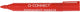 Q-connect permanente marker, 2-3 mm, ronde punt, rood 10 stuks