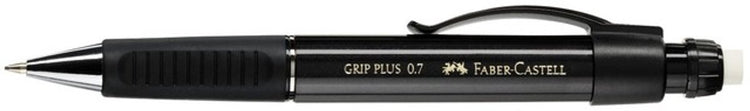 Faber-castell vulpotlood - grip plus - 0,7mm - zwart - fc-130733