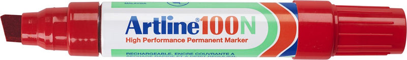 Artline 100 neat - permanent marker - 1 stuk - 7,5-12mm lijndikte - rood