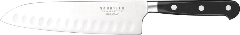 Sabatier trompette origin santokumes 17,5 cm – mov messenstaal – vlijmscherp – langdurige scherpte optimale snijprestaties – cadeauverpakking