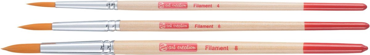 Talens art creation tac aquarelpenselen polyest 3x