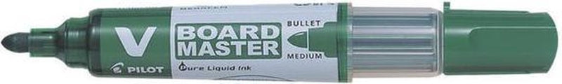 Pilot marker pen felt-tip pen v board master whiteboard rechargeable green (10 units)