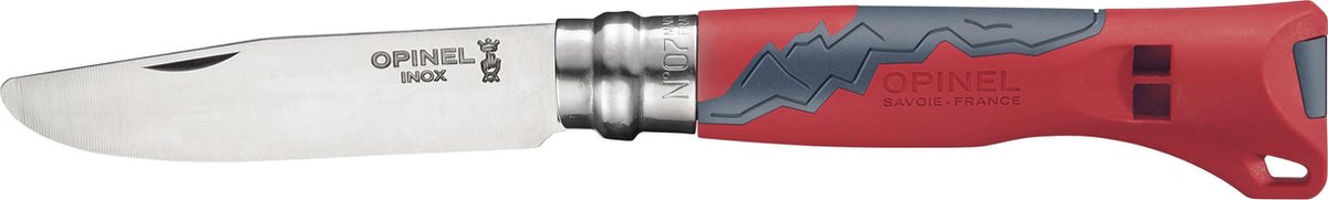 Opinel no.07 outdoor junior zakmes - rvs - rood