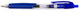 Q-connect balpen, met grip, medium punt, blauw 12 stuks