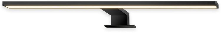 B.k.licht briloner dun - led spiegelverlichting - warm wit licht - spiegellamp - klembaar of schroefbaar - zwart - 50x10.5x4 cm