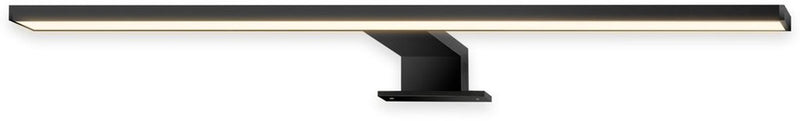 B.k.licht briloner dun - led spiegelverlichting - warm wit licht - spiegellamp - klembaar of schroefbaar - zwart - 50x10.5x4 cm