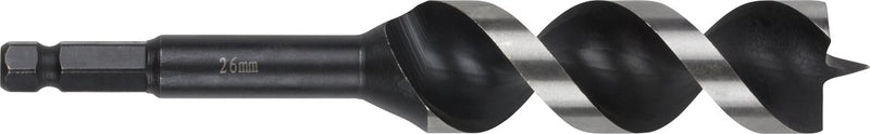 Wolfcraft - 26mm slangenboor voor houtbalken - 165mm - zeskantschacht houtboor - hex - boor voor hout - 7139000