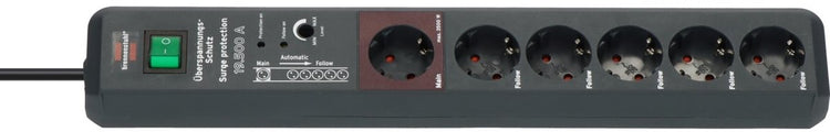 Brennenstuhl secure-tec automatische stekkerdoos 19.500a 3m h05vv-f 3g1,5
