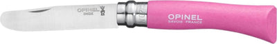 Opinel no. 07 mon premier zakmes - rvs - rond - 170 mm - roze