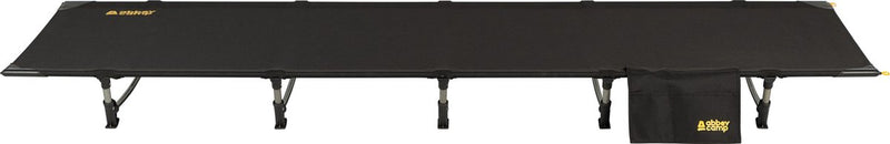 Abbey camp campingbed - 192 x 69 x 15 cm - compact lichtgewicht - zwart