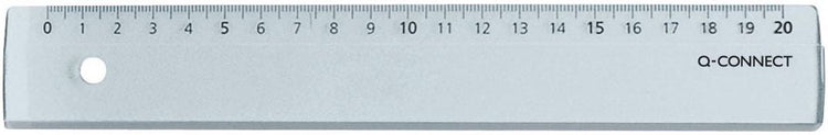 Q-connect meetlat | plastic | in etui | 20 cm