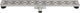 Differnz douchegoot - zonder flens rvs - 7 x 7 x 80 cm