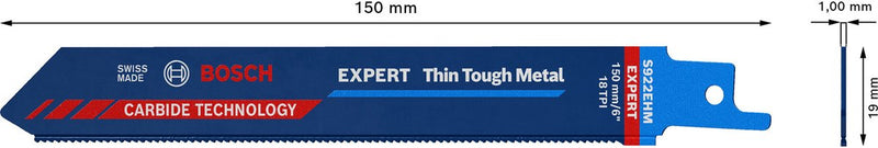 Bosch 2608900360 expert reciprozaagblad s922ehm thin tough metal