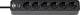 Brennenstuhl ecolor stekkerdoos 6-voudig zwart 1,5m h05vv-f 3g1,5