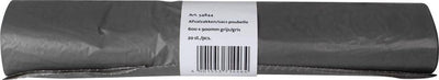 Q-connect vuilniszak 25 micron, ft 60 x 90 cm, 60-65 liter, grijs, rol van 20 stuks