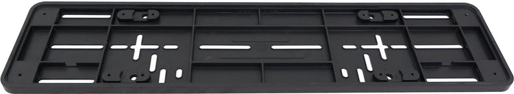 Carpoint onderlegplaat kenteken eu – 52x11 cm – zwart – kunststof – universeel – voorgeboord – strak design