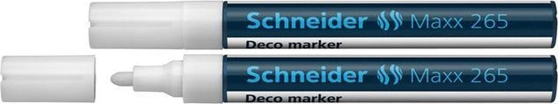 Schneider schrijfwaren schneider krijtmarker - maxx 265 - wit - 2 stuks - s-126549-2