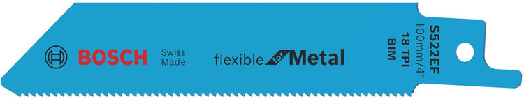 Bosch - reciprozaagblad s 522 ef flexible for metal - 5 stuks