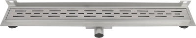 Differnz douchegoot - muur flens rvs - 7 x 7 x 80 cm