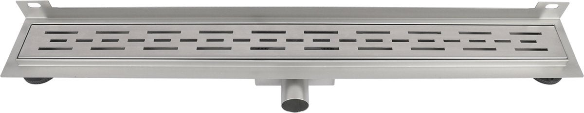 Differnz douchegoot - muur flens rvs - 7 x 7 x 70 cm