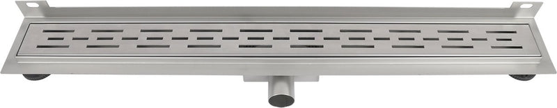 Differnz douchegoot - muur flens rvs - 7 x 7 x 70 cm