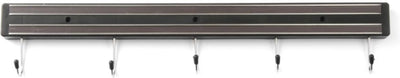 Hendi messenmagneet met 5 haken – 2 sterke magneetstrips – 470 mm – eenvoudig te monteren