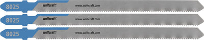 Wolfcraft - metalen buis decoupeerzaagbladen - hss-blad met t-schacht – ideaal voor buizen van metaal, staal, koper en aluminium - 8025000