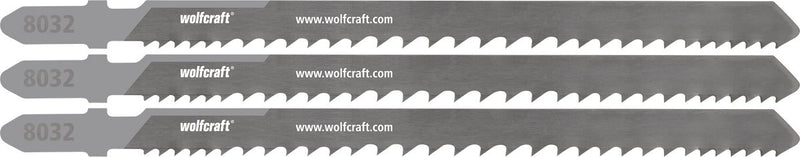 Wolfcraft - 3 decoupeerzaagbladen voor hout met spijkers schroeven - 65mm - bim met t-schacht - 8032000