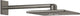 Grohe rainshower hoofddouche+arm vierkant hard graphite geborsteld
