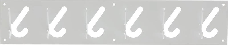Gispen 1x6 - kapstok - zilver - 60 cm breed
