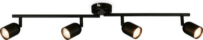 Briloner - opbouwspot - plafondlamp draaibaar - gu10 fitting - - 70,5 x 8 x 11 cm - zwart