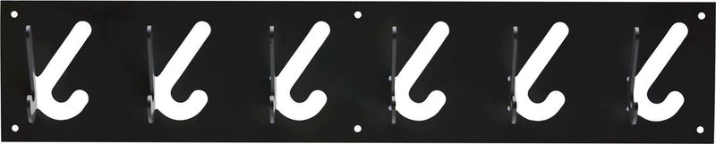 Gispen 1x6 - kapstok - zwart - 60 cm breed