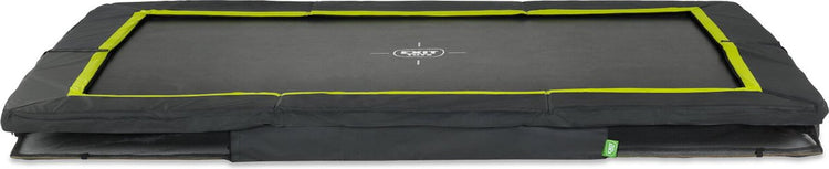 Exit toys exit silhouette sporttrampoline 214x305cm - inground - ingraaftrampoline - rechthoekig - voor kinderen - zwart