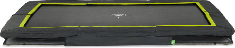 Exit toys exit silhouette sporttrampoline 214x305cm - inground - ingraaftrampoline - rechthoekig - voor kinderen - zwart