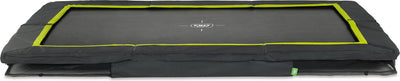 Exit toys exit silhouette sporttrampoline 244x366cm - inground - ingraaftrampoline - rechthoekig - voor kinderen - zwart